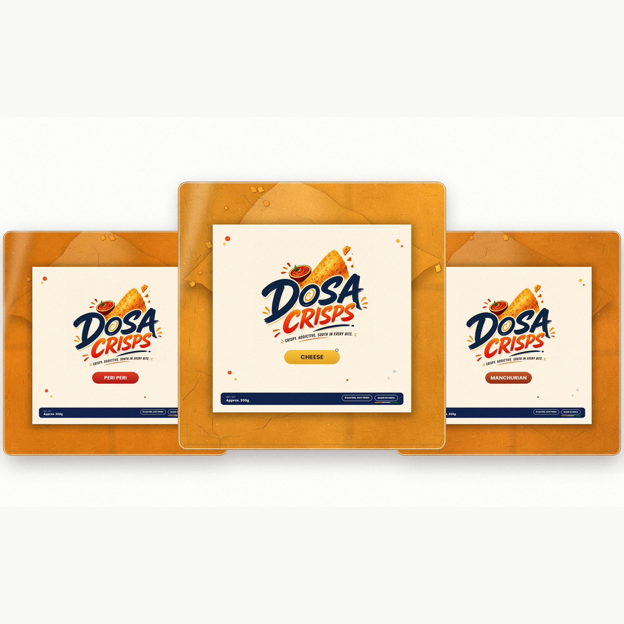 Dosa Crisps — Try 3 Flavours (Combo Pack)