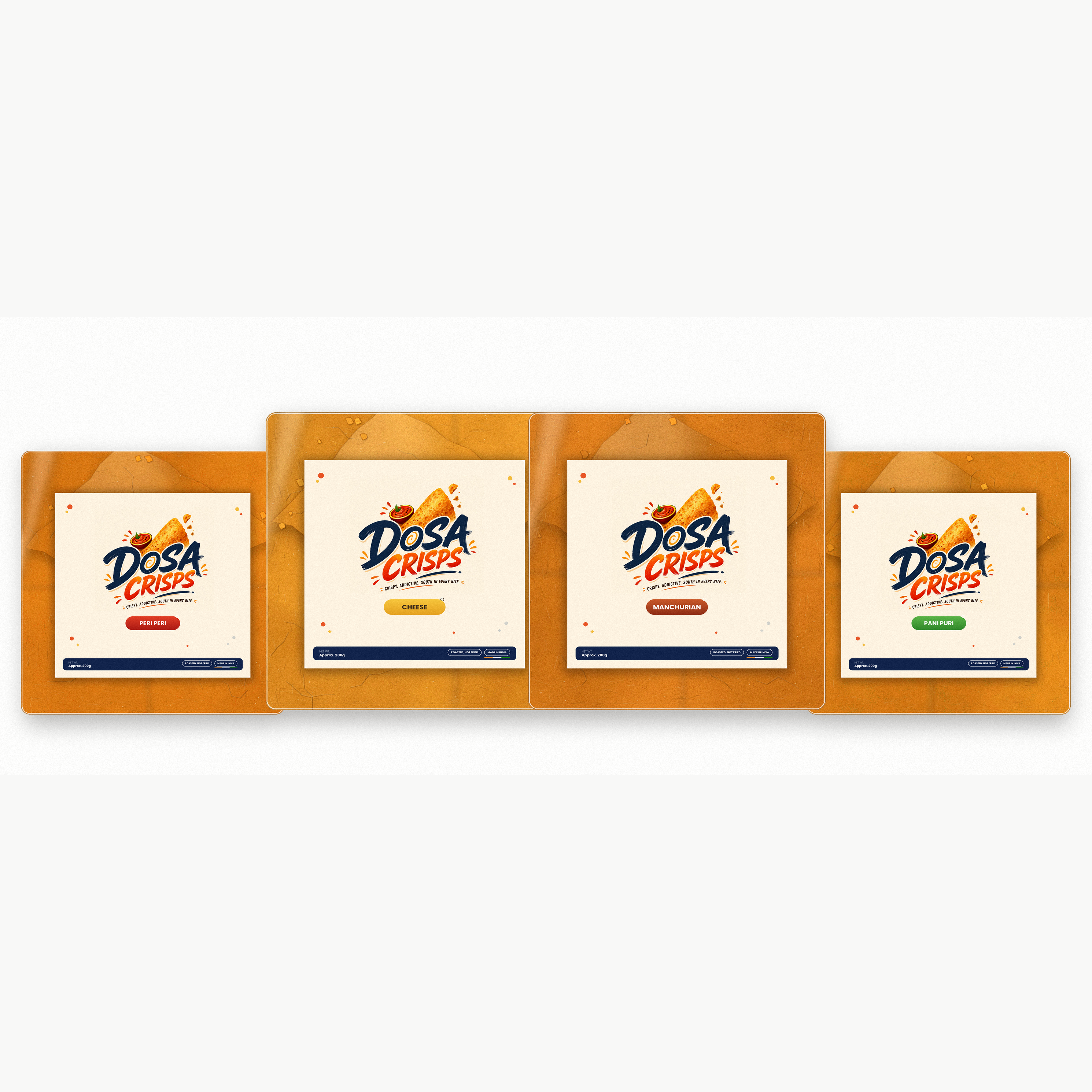 Dosa Crisps — Try All 4 Flavours (Combo Pack)